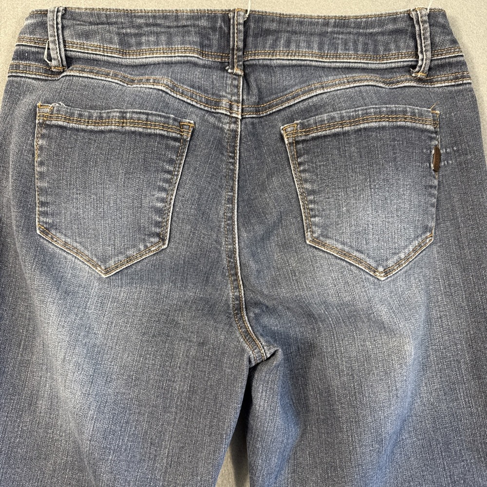 1822 Denim Jeans Women's‎ 8 Skinny Blue Adrianna Mid Rise Stretch